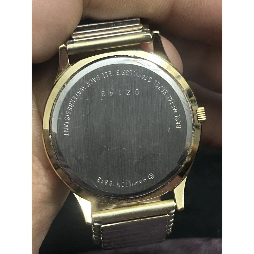 Vintage Mens Hamilton Quartz Watch 1896-1996 Union Operating Engineers 